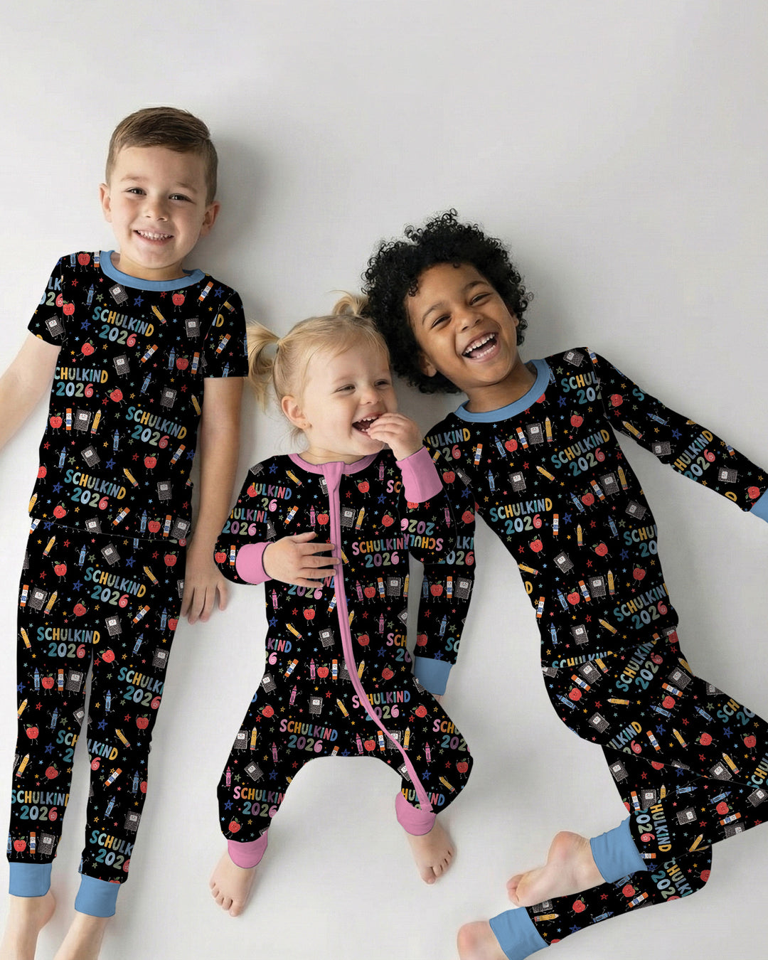 Zweiteiliges, kurzärmliges Pyjama-Set mit Marienkäfern