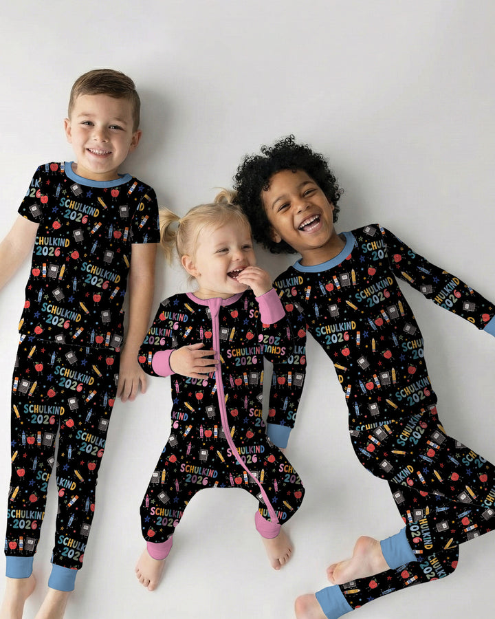 Zweiteiliges, kurzärmliges Pyjama-Set mit Marienkäfern