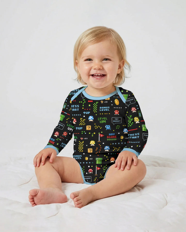 Gerippte Babykleidung mit individuellem Foto - Weich &amp; Skizzenhaft