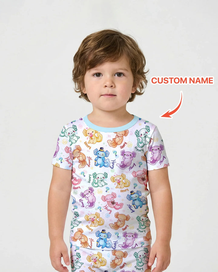I Axololt Questions Bamboo Two Piece Short Sleeve Short Pajama Set