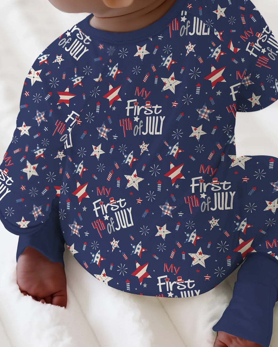 Gerippte Babykleidung mit individuellem Foto - Weich &amp; Skizzenhaft
