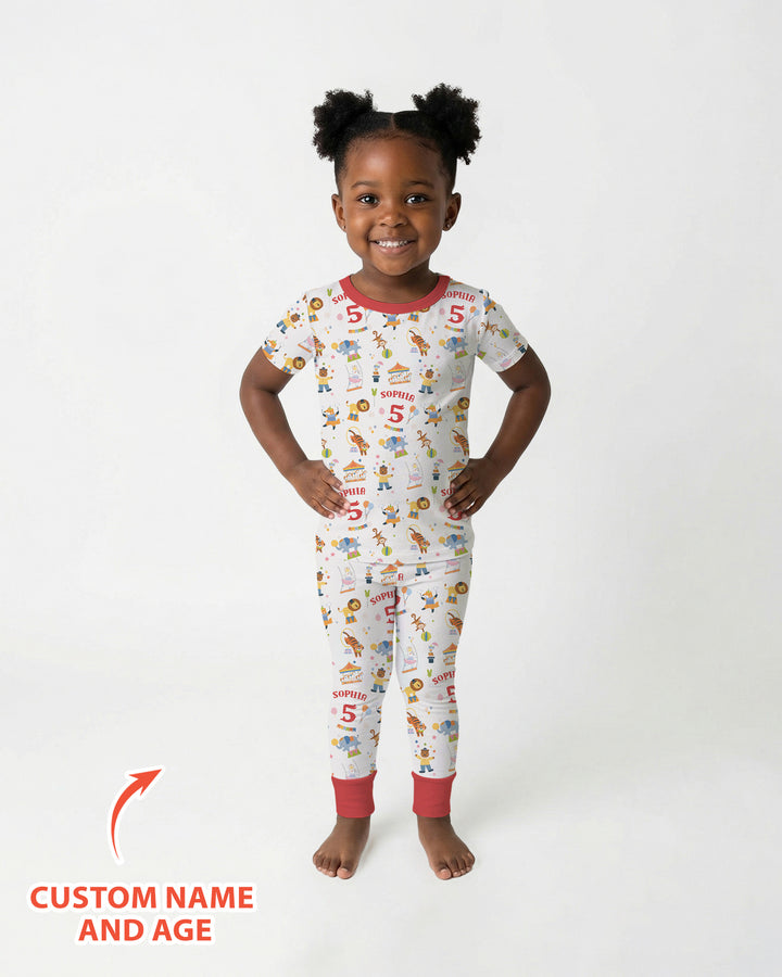 Zweiteiliges, kurzärmliges Pyjama-Set mit Marienkäfern