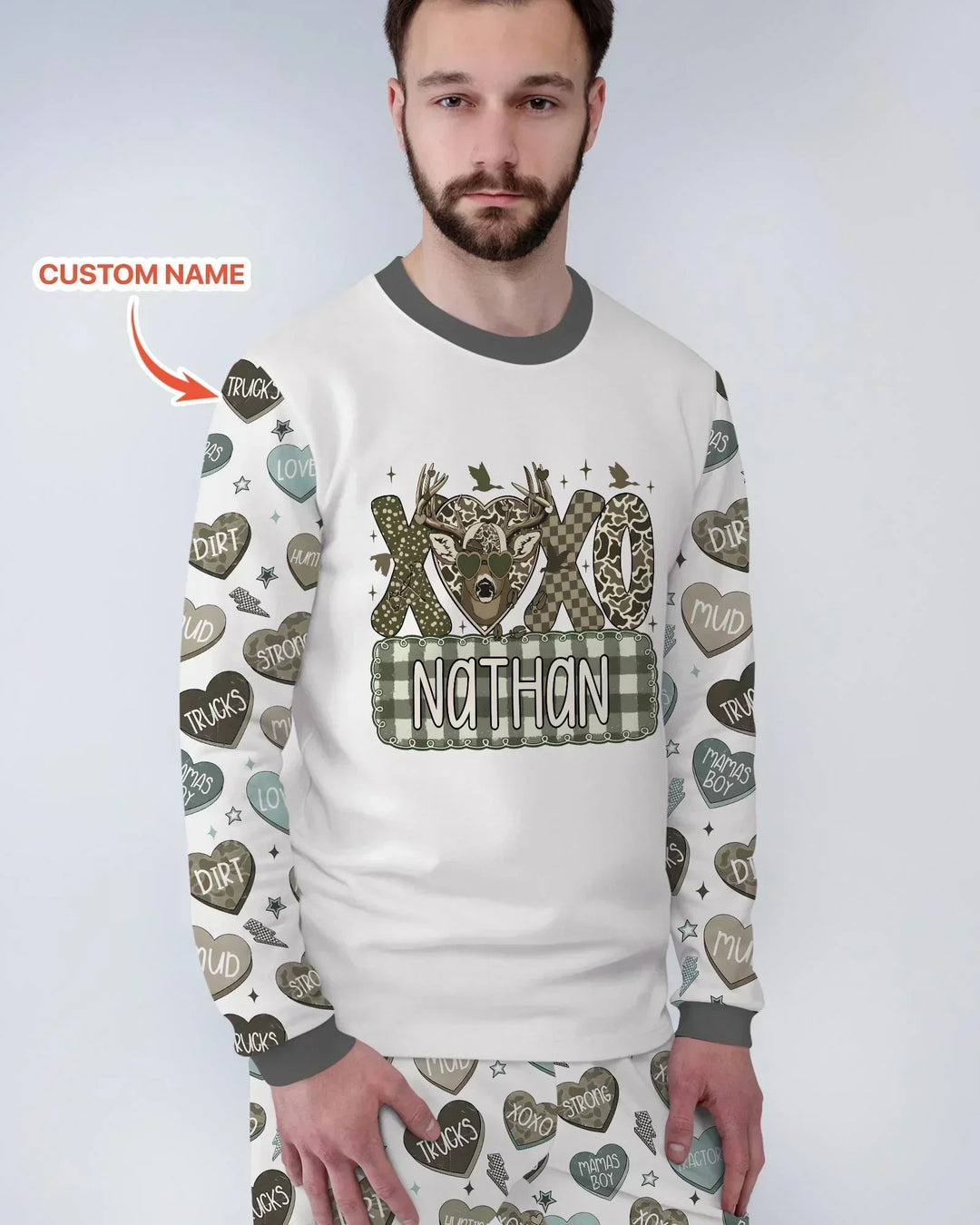 Vorlage Benutzerdefiniertes Herren-Pyjama-Set