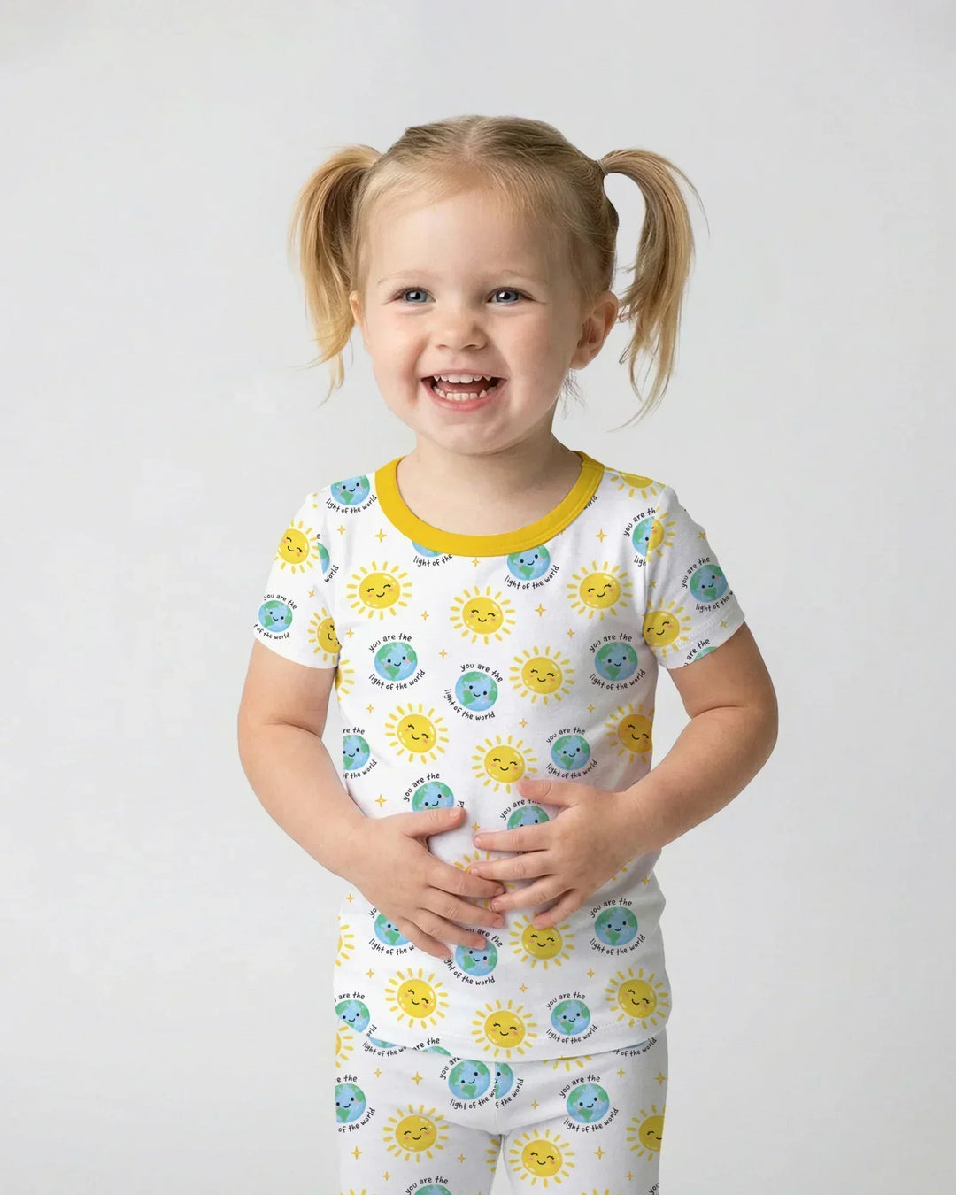 Zweiteiliges, kurzärmliges Pyjama-Set mit Marienkäfern