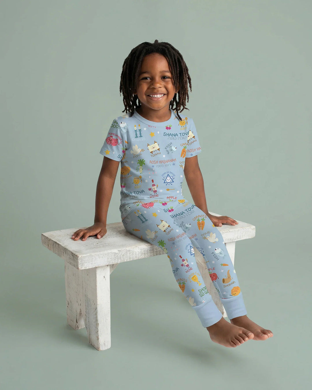 Zweiteiliges, kurzärmliges Pyjama-Set mit Marienkäfern