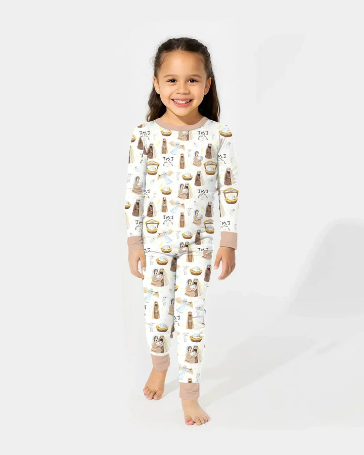 Holy Family Bamboo Two Piece Long Sleeve Pajama Set