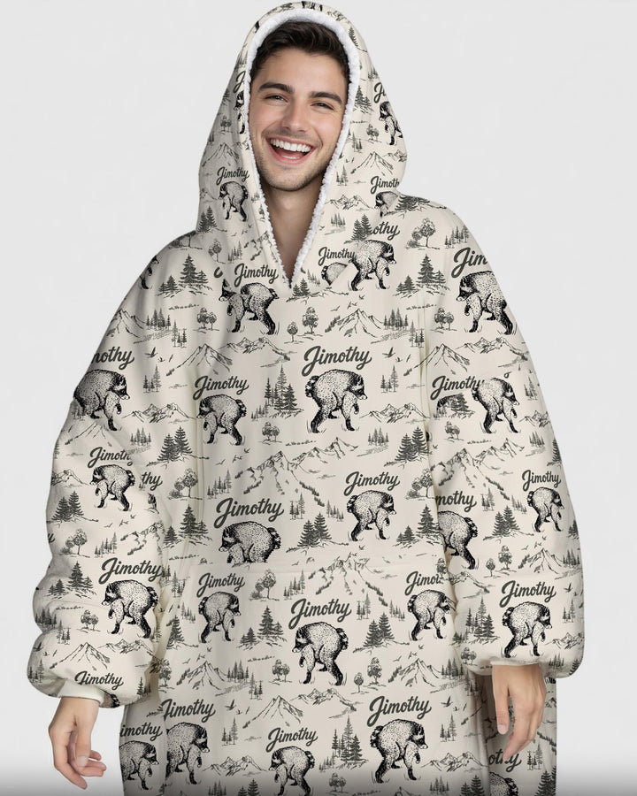 Benutzerdefinierter Bambus-Deckenhoodie (Vorlage)