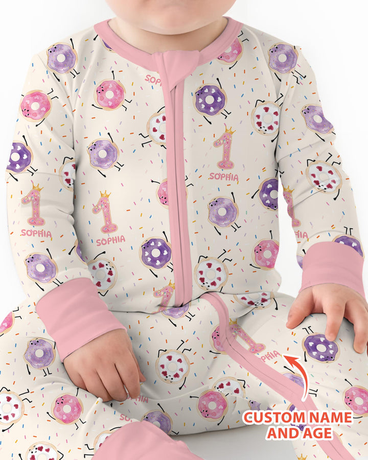 Custom Birthday Donut Bamboo Convertible Zippy