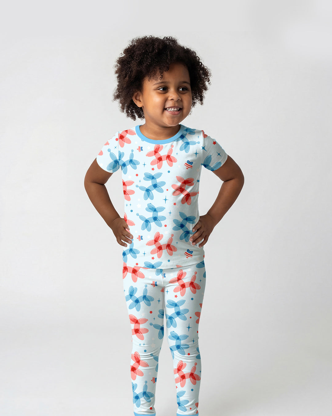 Zweiteiliges, kurzärmliges Pyjama-Set mit Marienkäfern