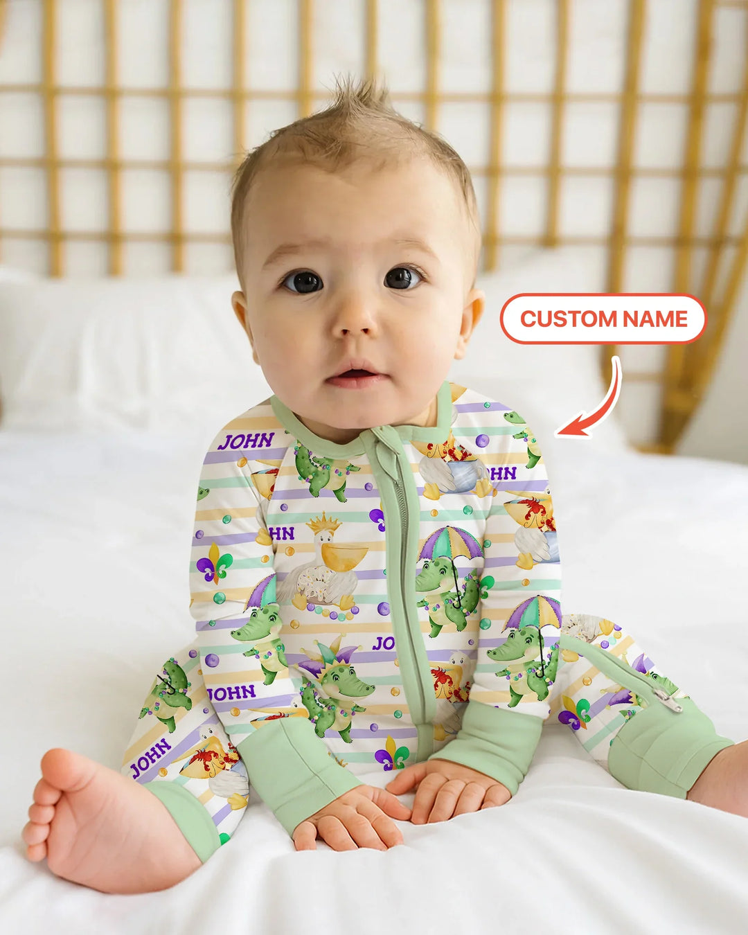 Gerippte Babykleidung mit individuellem Foto - Weich &amp; Skizzenhaft