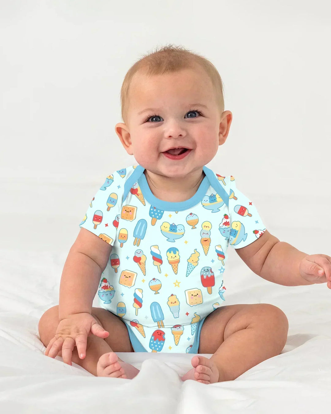 Gerippte Babykleidung mit individuellem Foto - Weich &amp; Skizzenhaft