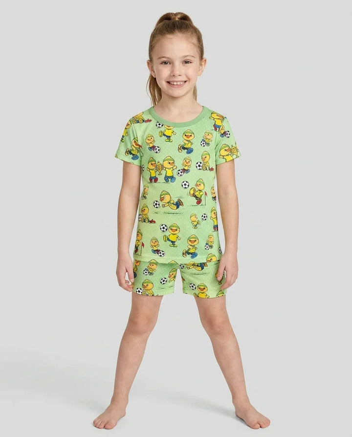 Schlafanzug-Set zweiteilig, kurze Ärmel, kurze Hose, Bambus
