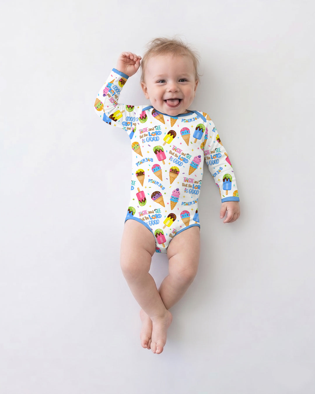 Gerippte Babykleidung mit individuellem Foto - Weich &amp; Skizzenhaft