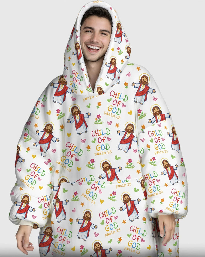 Jesus liebt mich Bambus-Decken-Hoodie