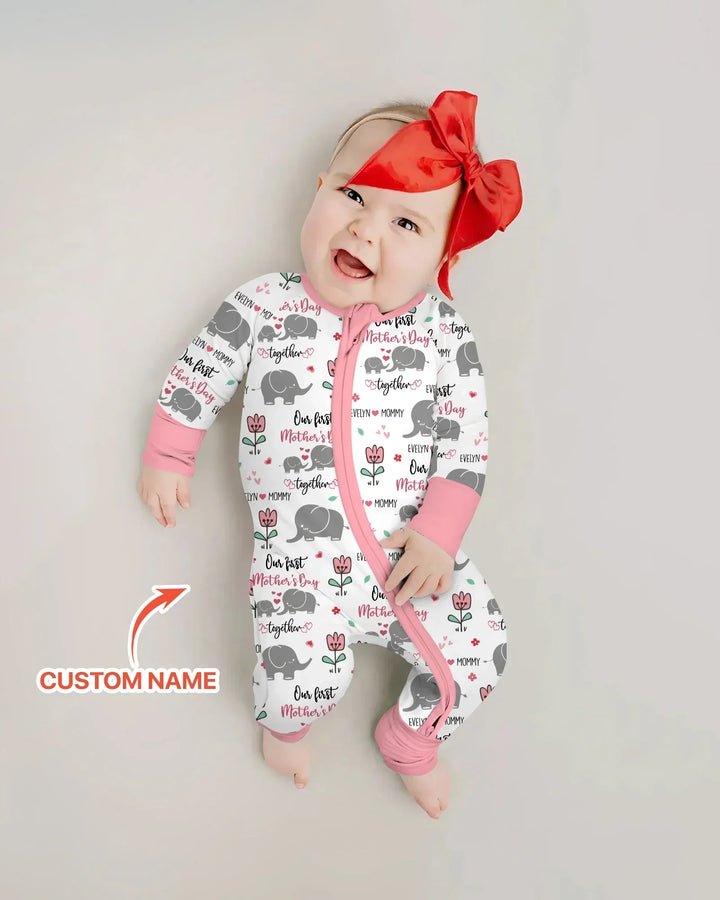 Gerippte Babykleidung mit individuellem Foto - Weich &amp; Skizzenhaft