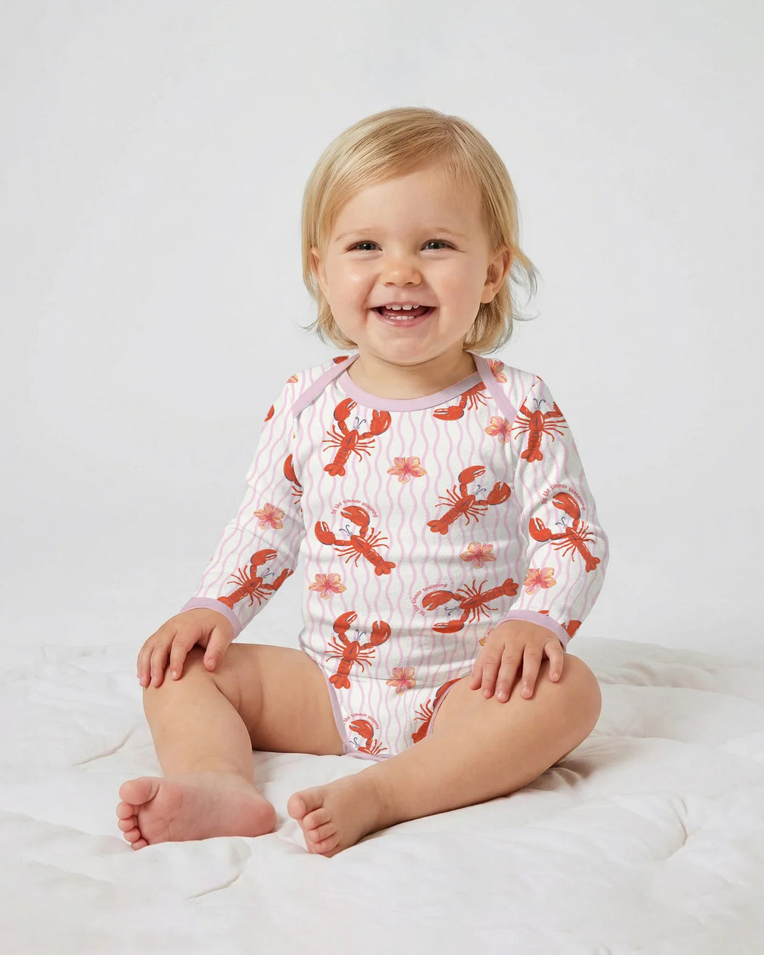 Gerippte Babykleidung mit individuellem Foto - Weich &amp; Skizzenhaft