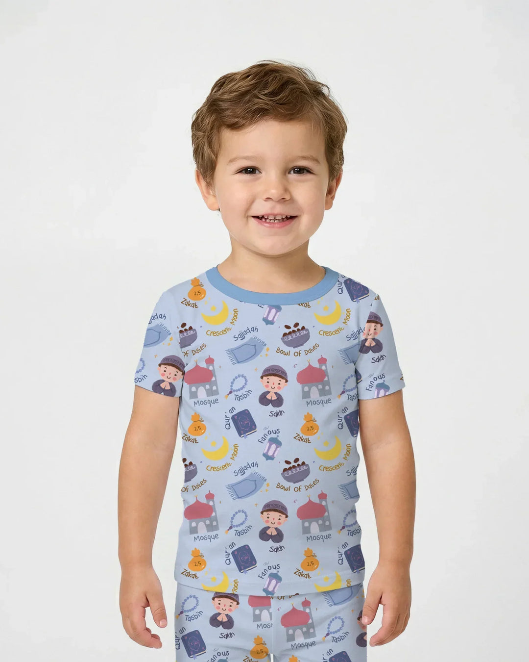 Zweiteiliges, kurzärmliges Pyjama-Set mit Marienkäfern