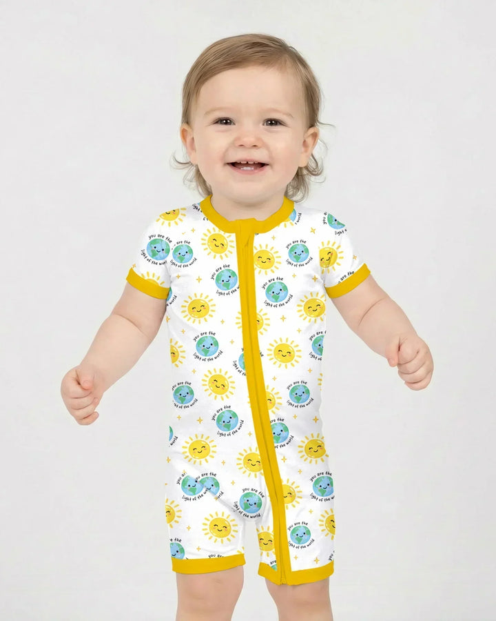 Matthew 5:14 Light of the World Bamboo Shorty Zippy