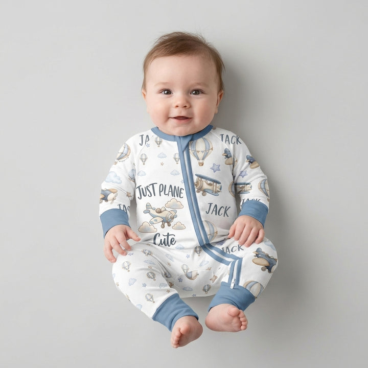 Custom Name Just Plane Cute Bamboo Convertible Zippy