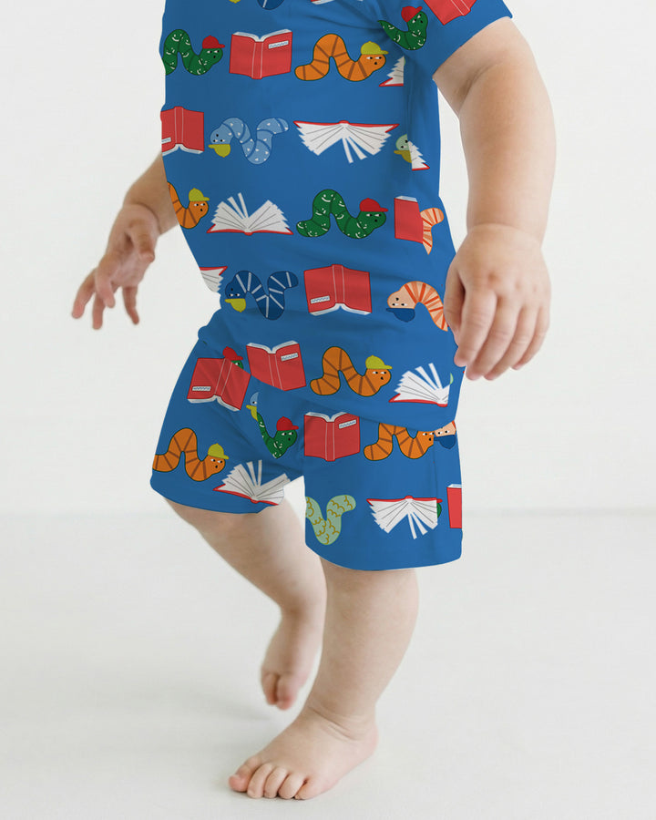 Schlafanzug-Set zweiteilig, kurze Ärmel, kurze Hose, Bambus