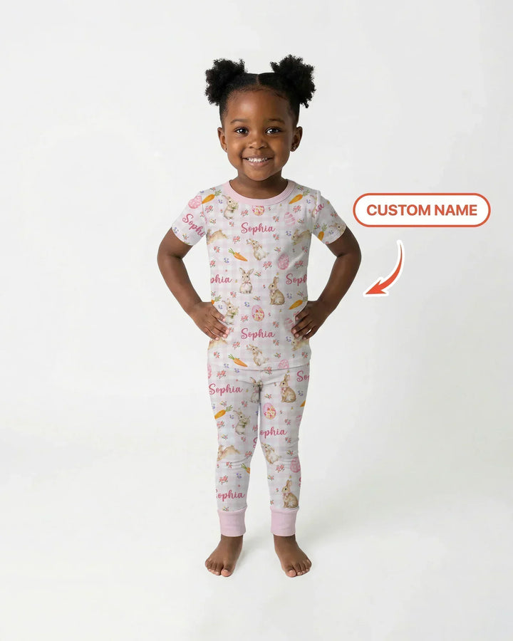 Zweiteiliges, kurzärmliges Pyjama-Set mit Marienkäfern