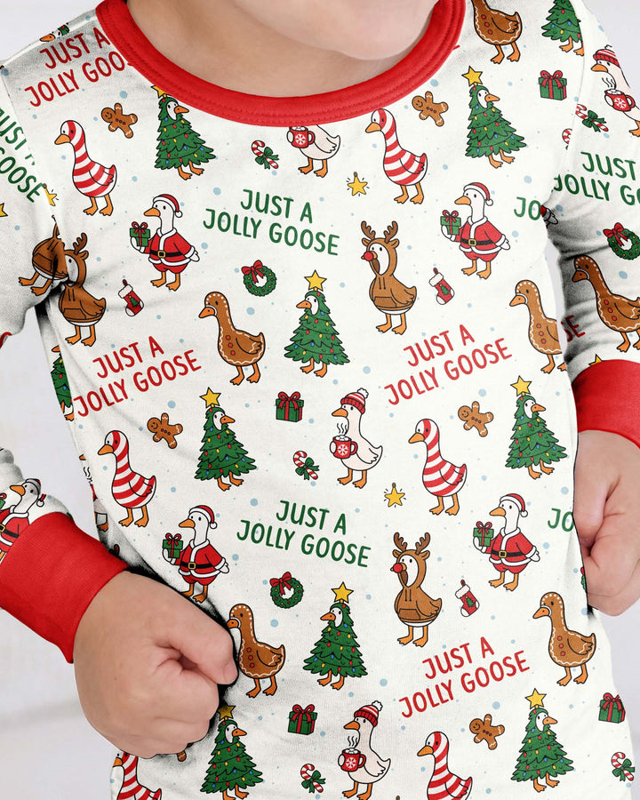 Just A Jolly Goose Bamboo Two Piece Long Sleeve Pajama Set