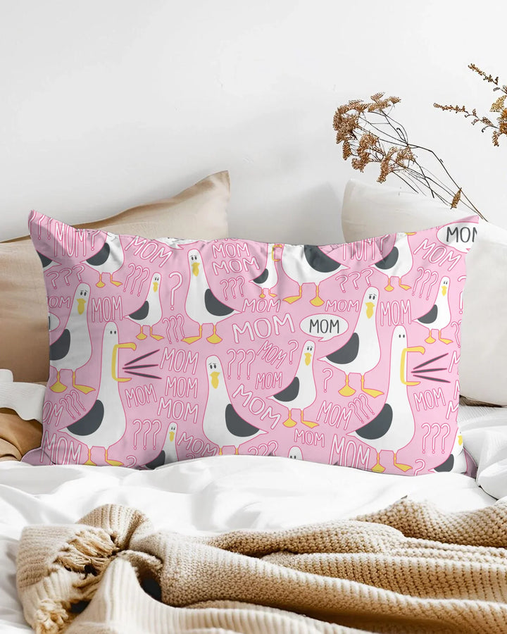 Funny Seagull MOM Bamboo Pillow Case