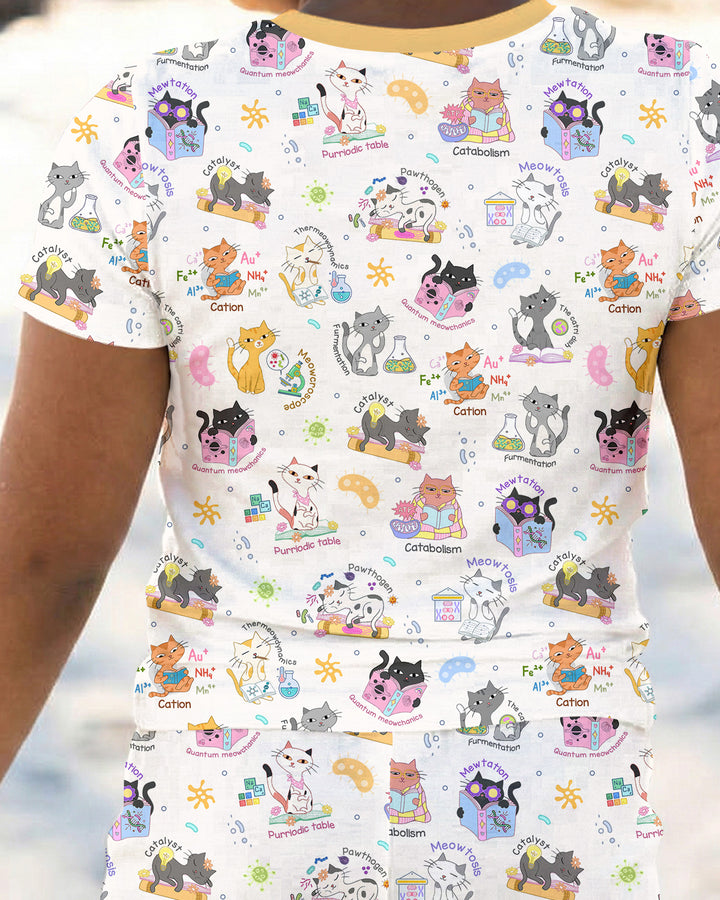 Zweiteiliges, kurzärmliges Pyjama-Set mit Marienkäfern