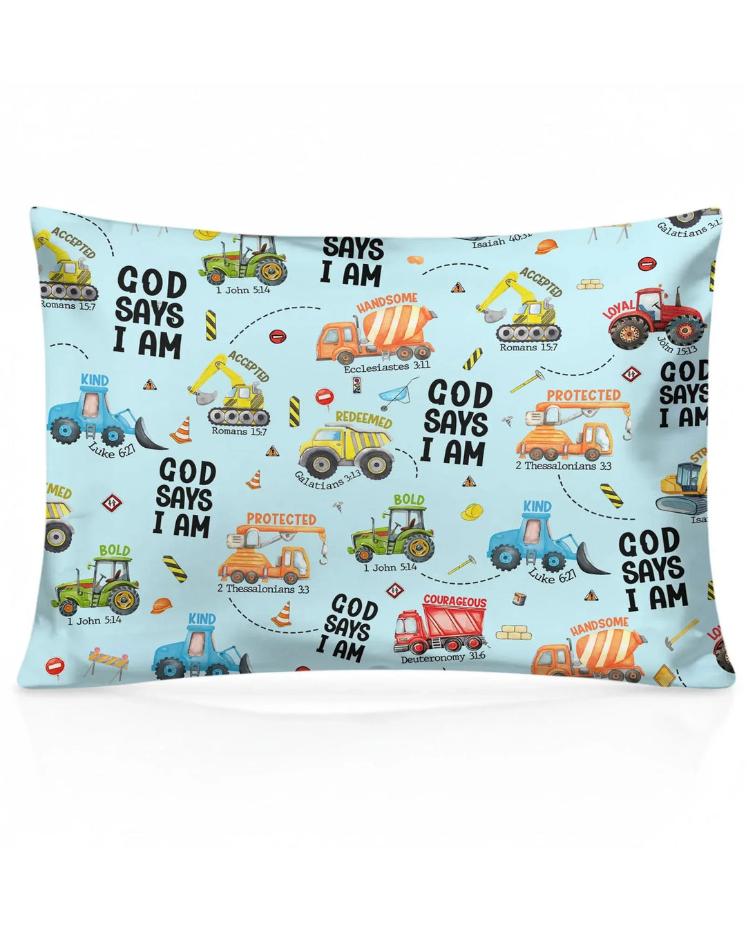 God Says I Am Boy Bamboo Pillow Case