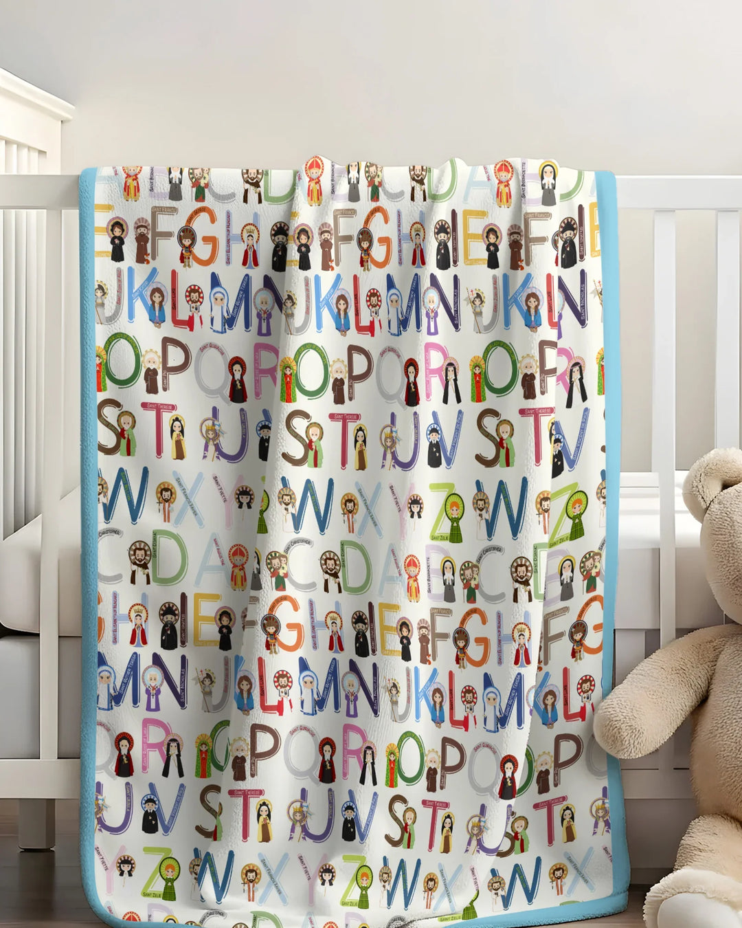 Saint ABCs Bamboo Blanket