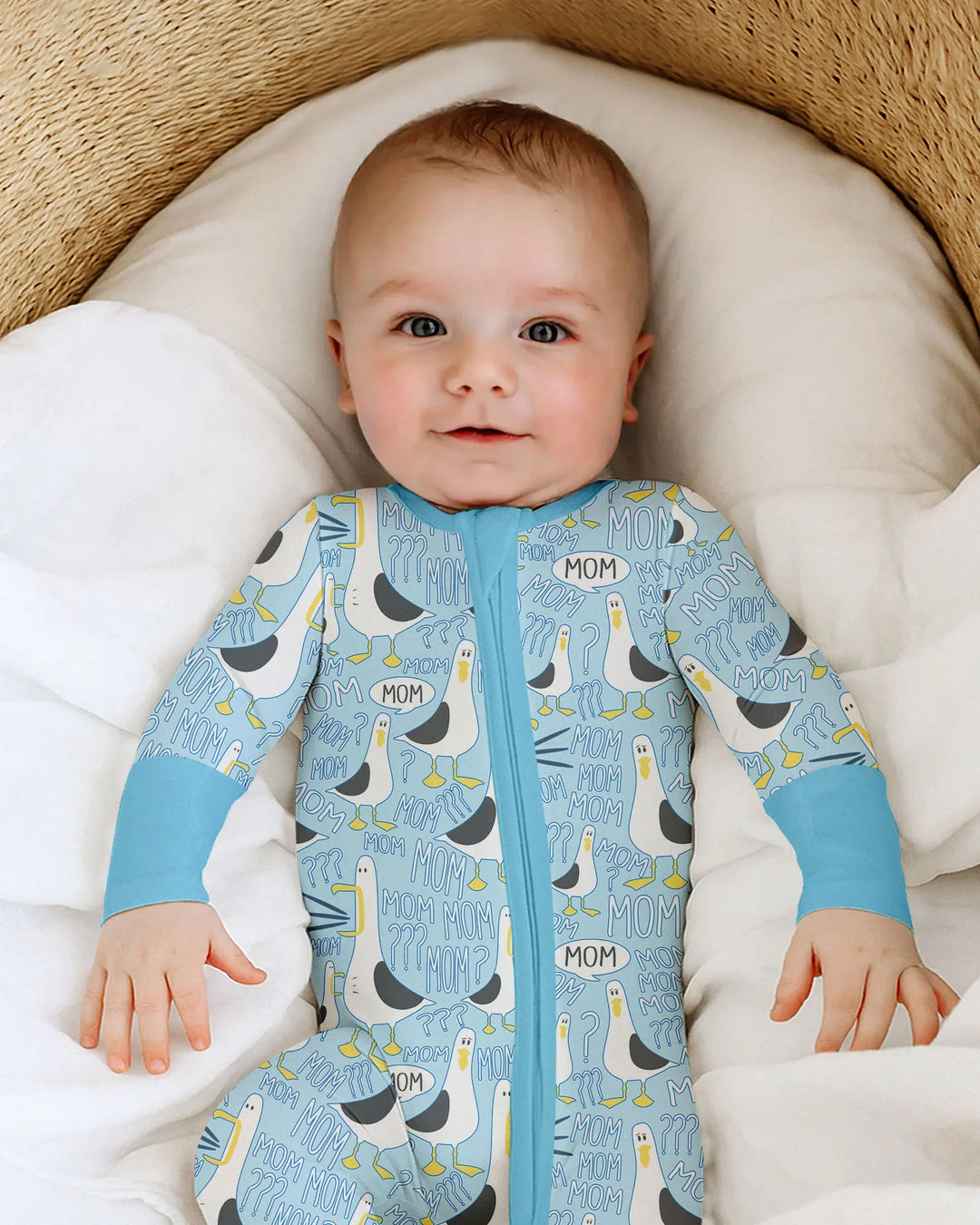 Gerippte Babykleidung mit individuellem Foto - Weich &amp; Skizzenhaft