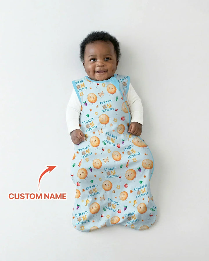 Custom Name 1st Passover Bamboo Sleep Bag