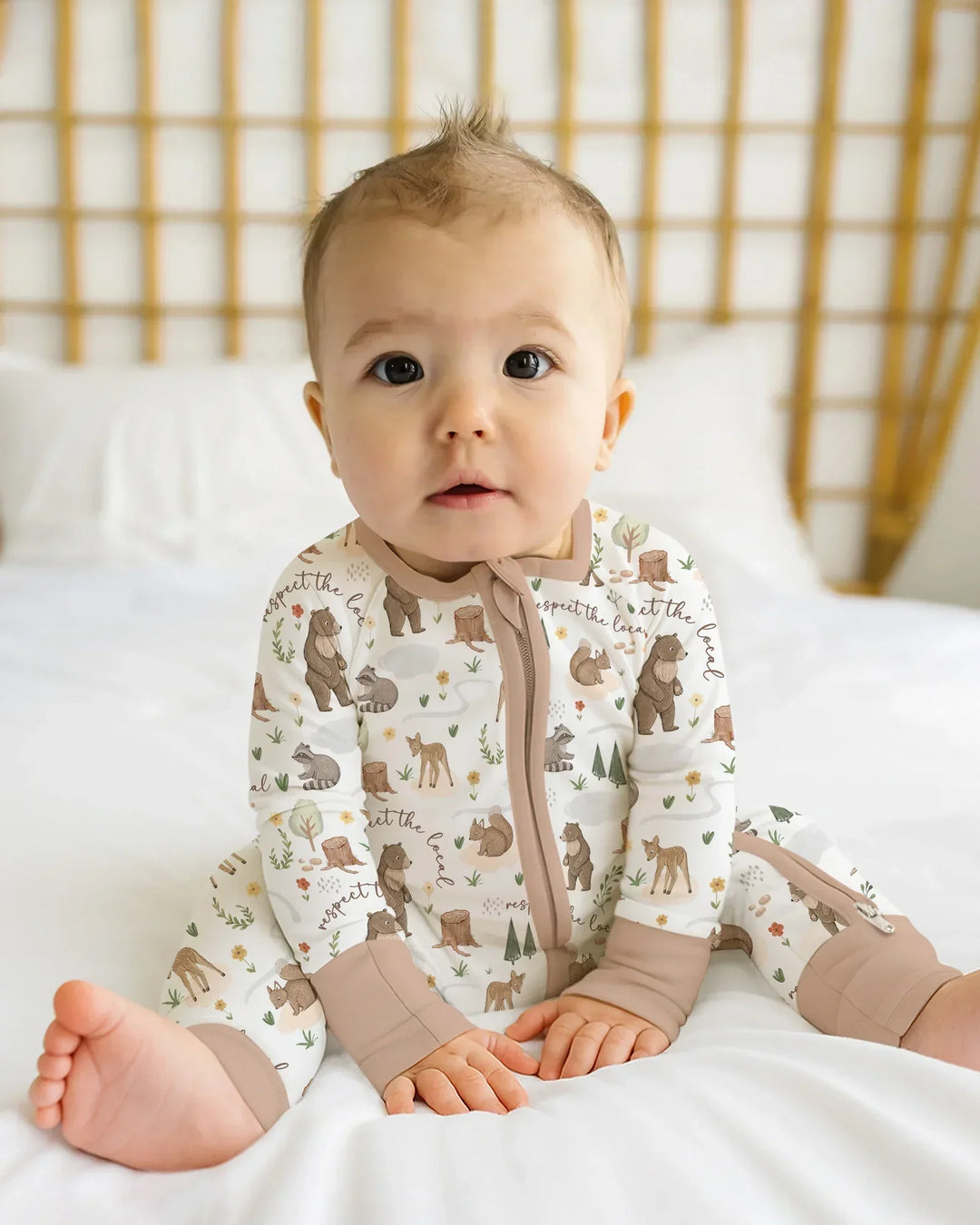 Gerippte Babykleidung mit individuellem Foto - Weich &amp; Skizzenhaft