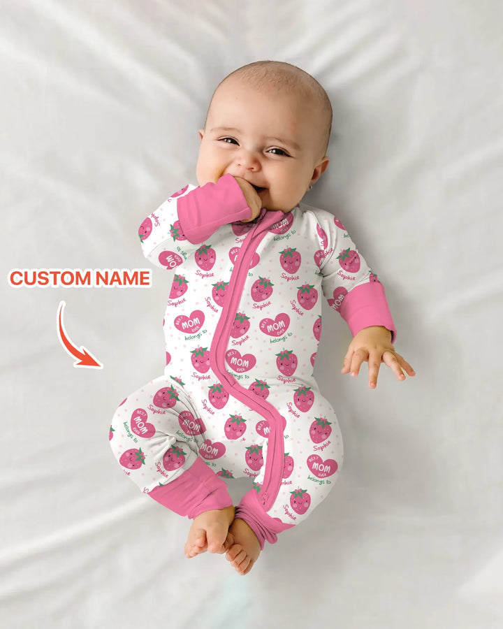 Custom Name Best Mom Ever Belongs to Bamboo Convertible Zippy