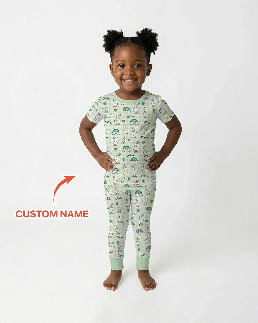 Zweiteiliges, kurzärmliges Pyjama-Set mit Marienkäfern