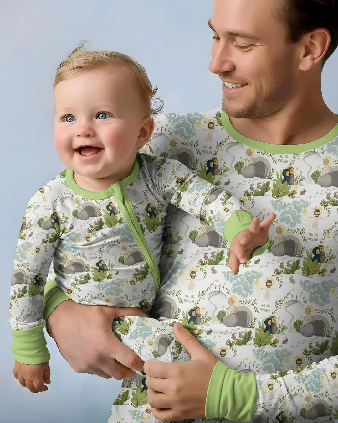 Matthew 28:1–8 He Is Risen Bamboo Convertible Zippy
