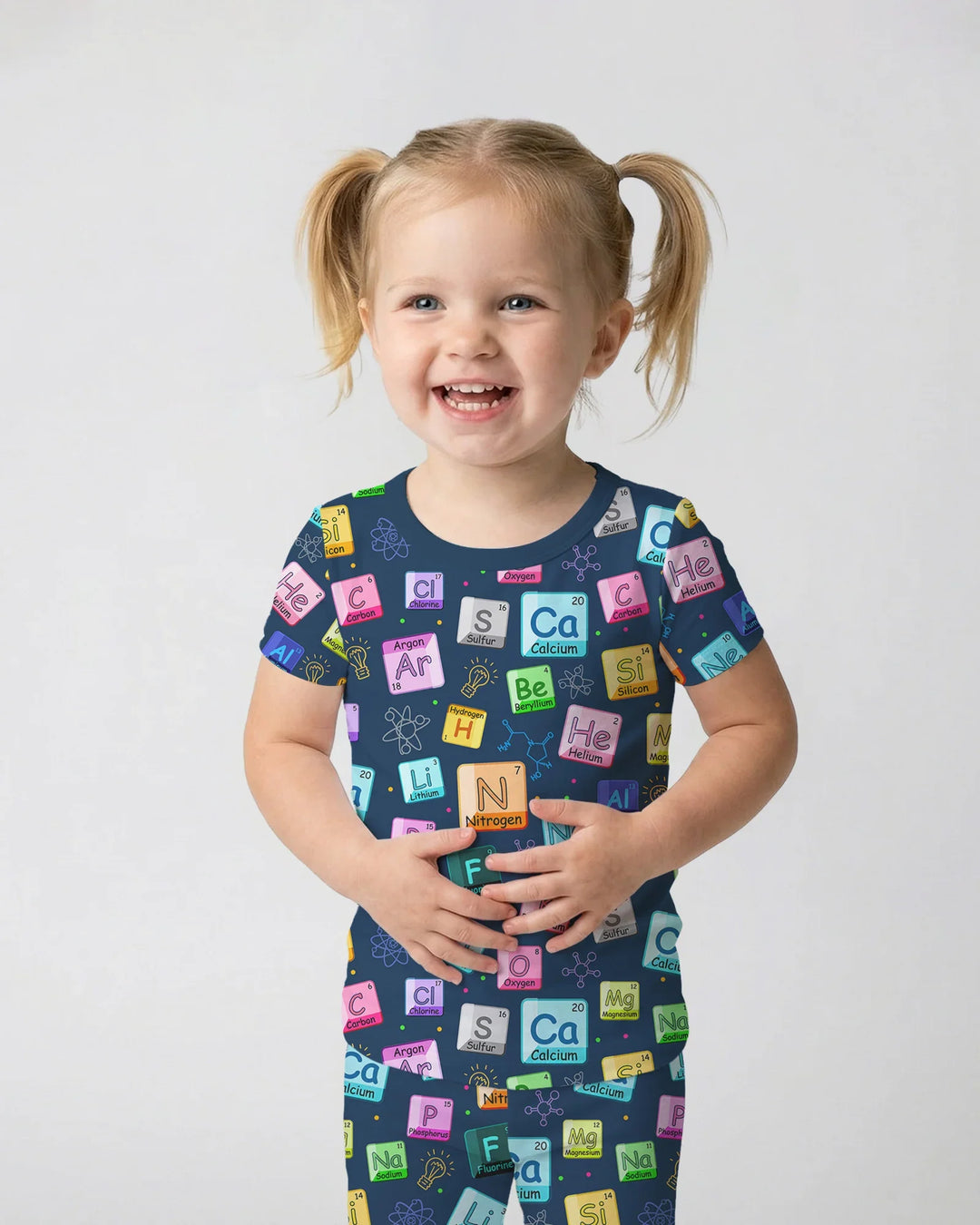 Zweiteiliges, kurzärmliges Pyjama-Set mit Marienkäfern