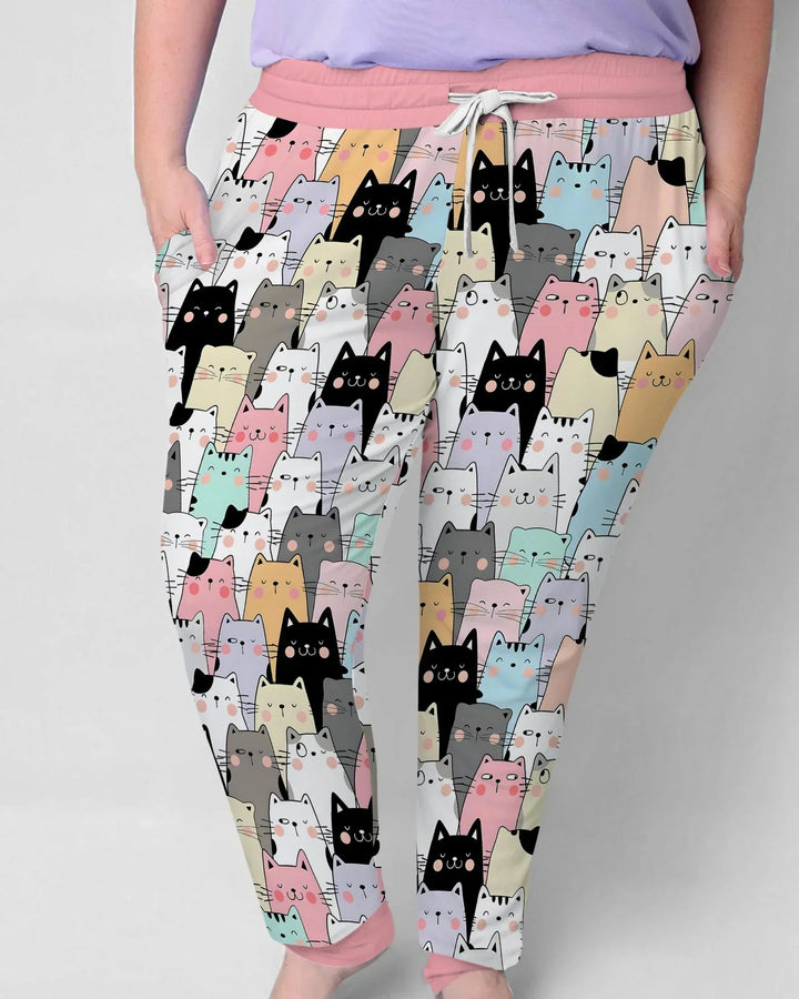 Purrfect Crowd Bambus-Pyjama-Set für Damen