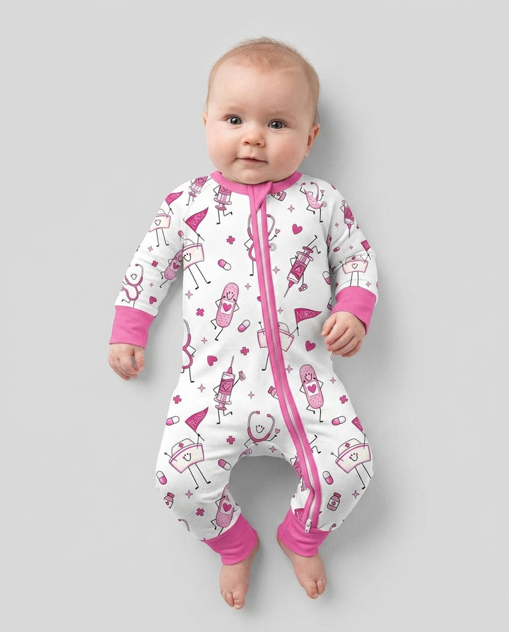 Cute Nurse Crew Bamboo Convertible Zippy