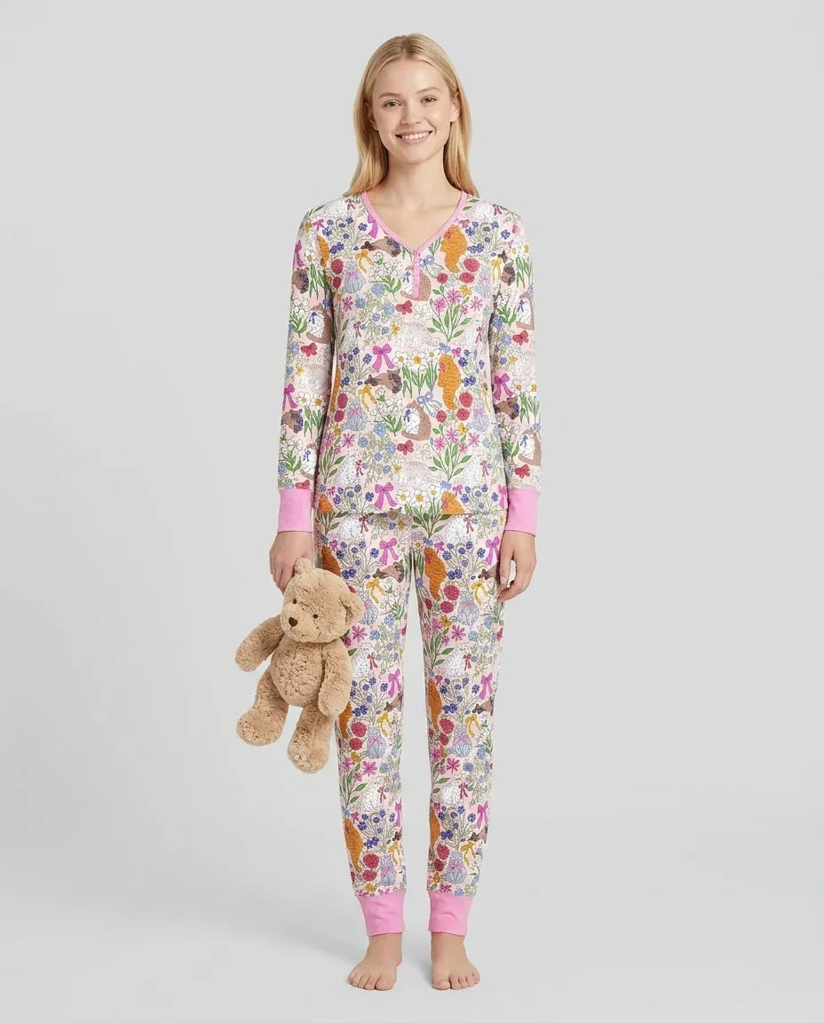 Vorlage Bambus Damen Pyjama Set
