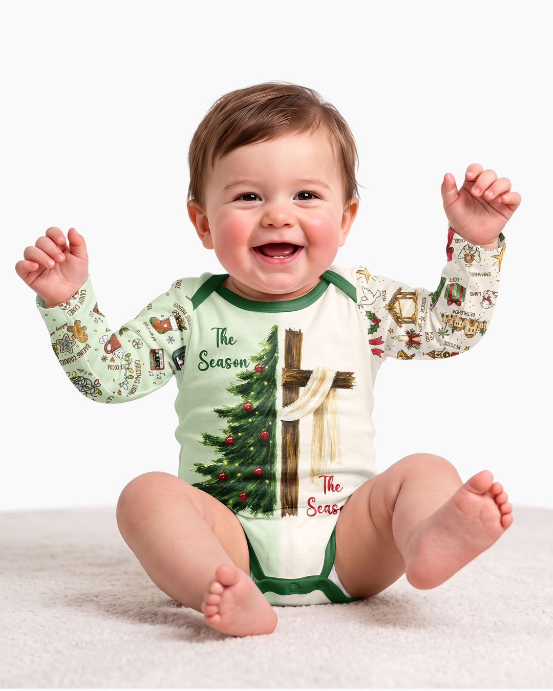 Jesus Is The Reason For The Season Family Matching Bamboo Bodysuit