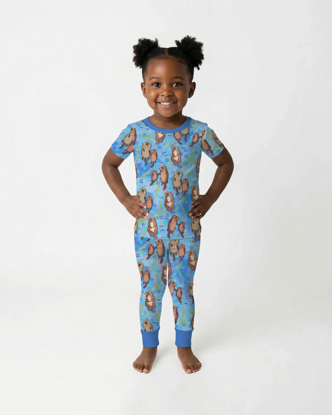 Zweiteiliges, kurzärmliges Pyjama-Set mit Marienkäfern