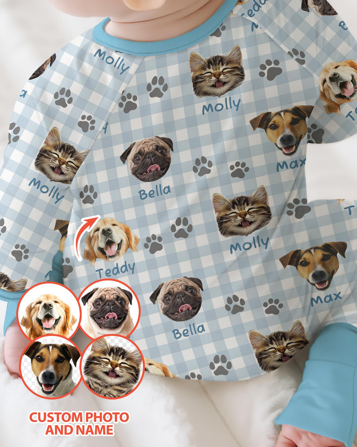 Custom Pet Photo With Name Bamboo Convertible Zippy