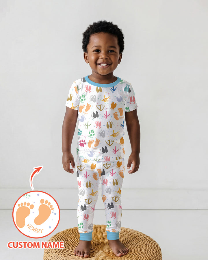Zweiteiliges, kurzärmliges Pyjama-Set mit Marienkäfern