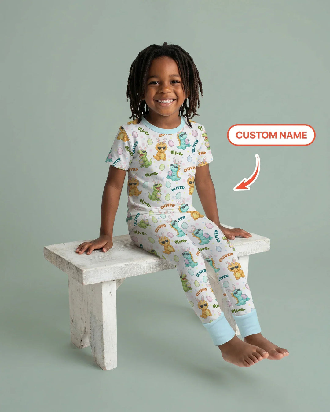 Zweiteiliges, kurzärmliges Pyjama-Set mit Marienkäfern