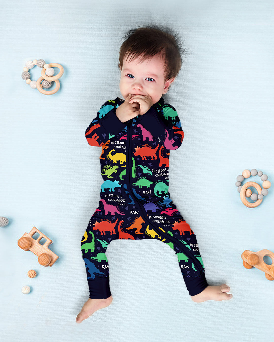Gerippte Babykleidung mit individuellem Foto - Weich &amp; Skizzenhaft