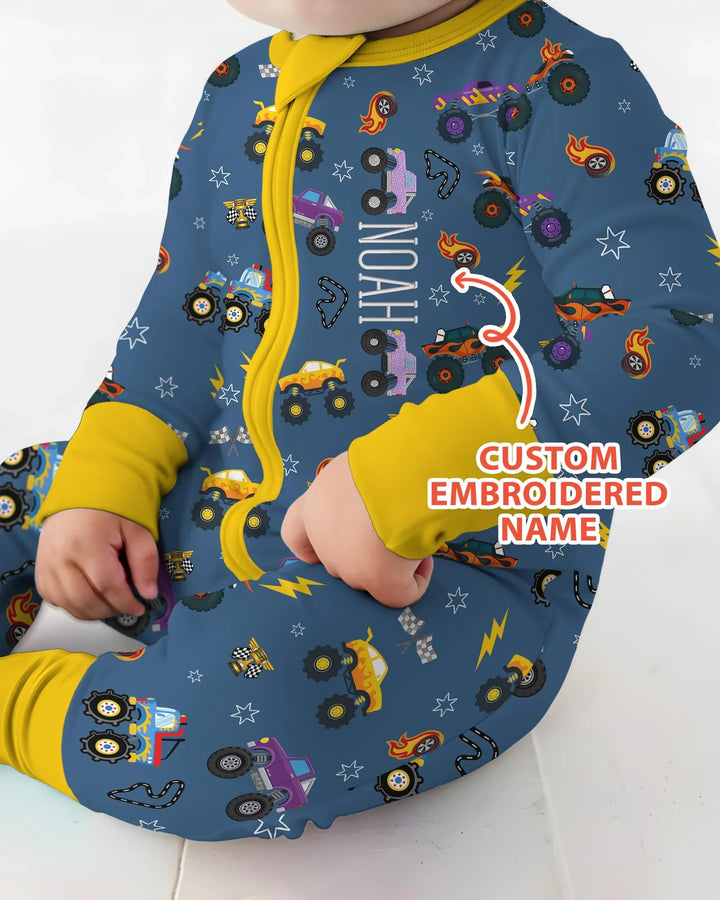 Gerippte Babykleidung mit individuellem Foto - Weich &amp; Skizzenhaft
