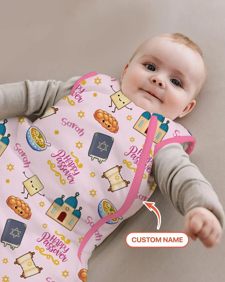 Custom name "Pesach Sameach" Bamboo Sleep Bag