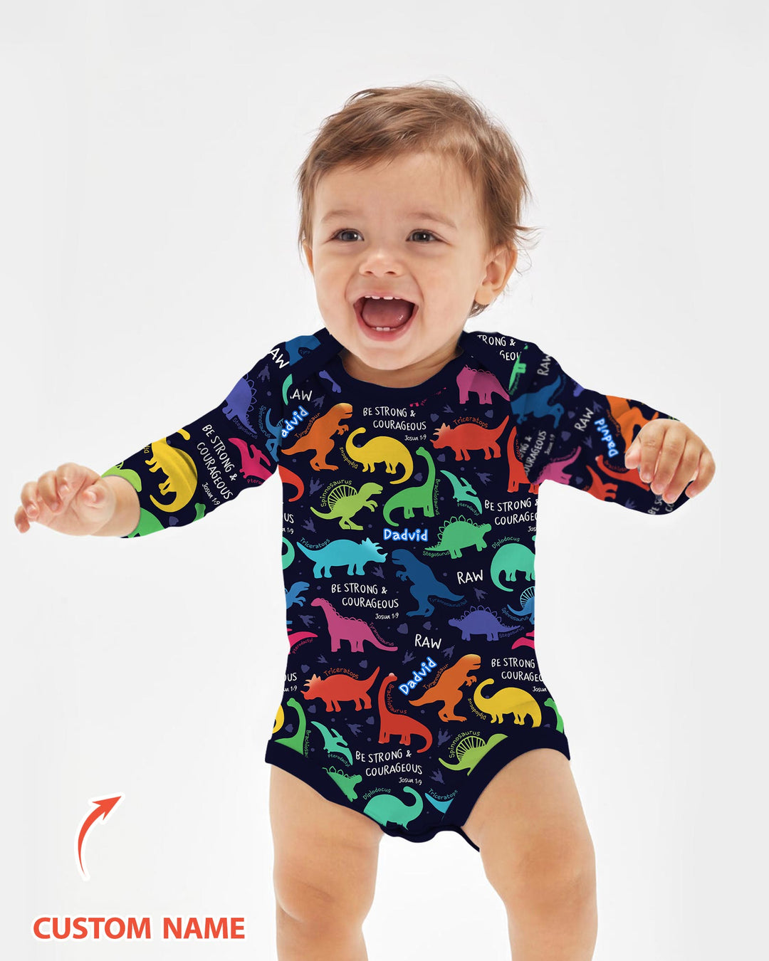 Gerippte Babykleidung mit individuellem Foto - Weich &amp; Skizzenhaft
