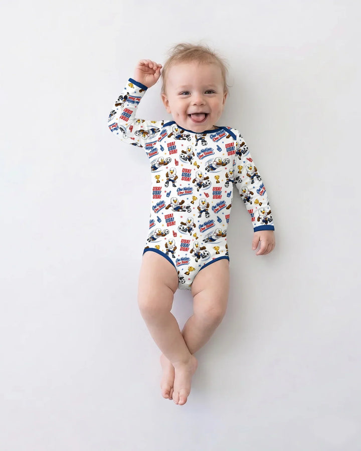 Gerippte Babykleidung mit individuellem Foto - Weich &amp; Skizzenhaft